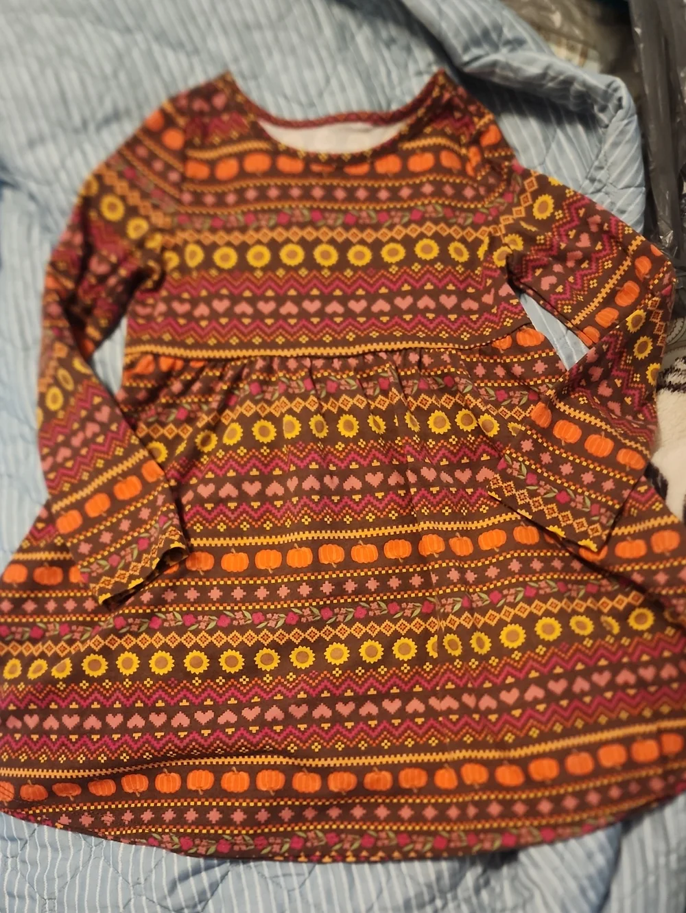 Sz 4T The Children's Place Everyday Harvest Themed Dress